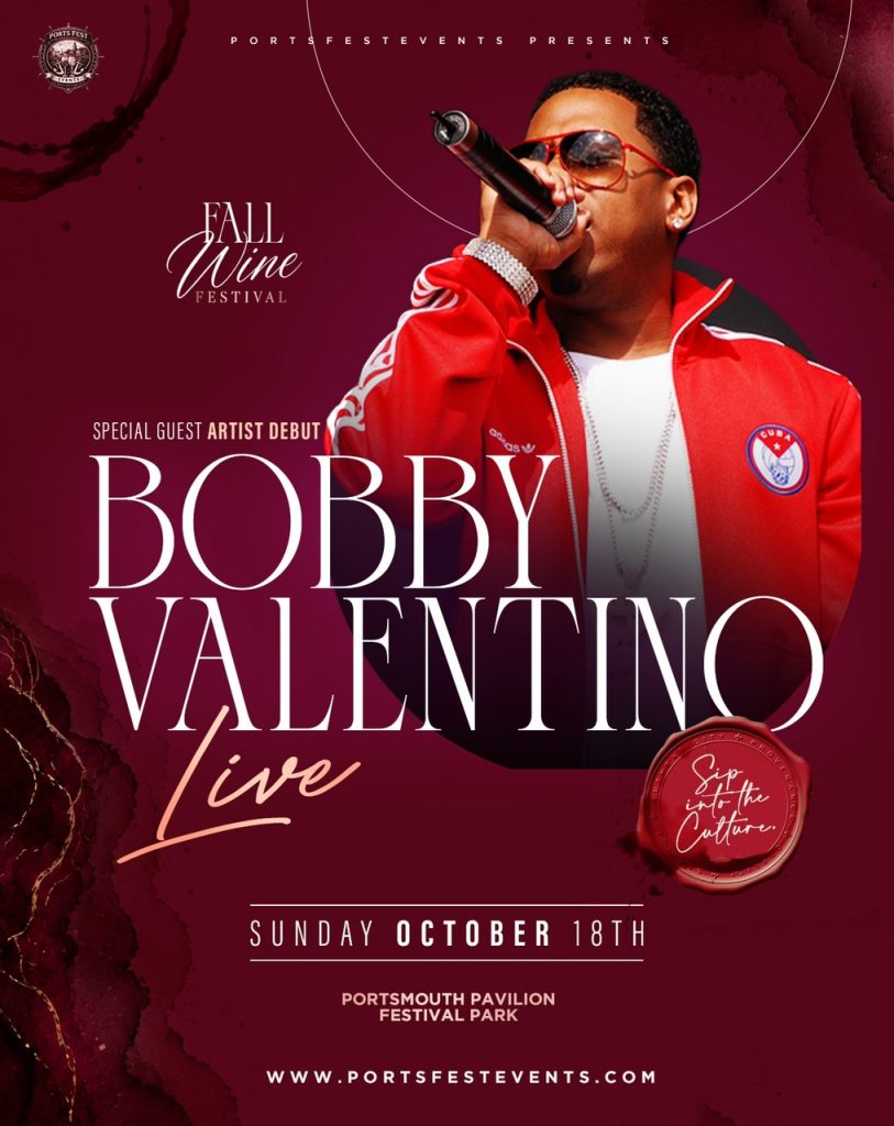 Bobby Valentino in Portsmouth Oct. 18, 2026